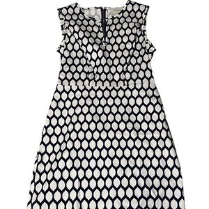 Kate Spade Black and White Geometric Mini Dress